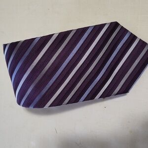 Men's Calvin Klein Purple Diagonal Striped Necktie